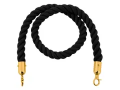 Koord Van Henneptouw Zwart Messing 1.5 Meter