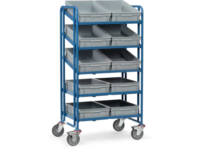 Eurobakken wagen 1372 - met 10 bakken 1372