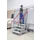 bordestrap,verrijdbaar,bordes H 0,6m,3treden,aluminium