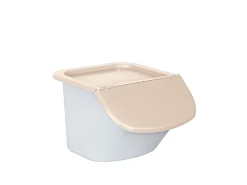 ingrediëntendispenser HxBxD 280x400x440mm 15l PP bak/deksel wit/beige