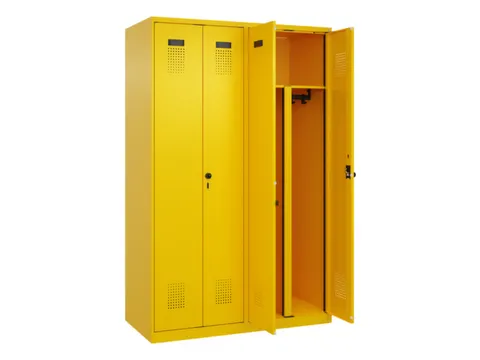 PBM-locker,HxBxD 1850x1200x500mm,4vak,vak B 300mm,draaigrendel