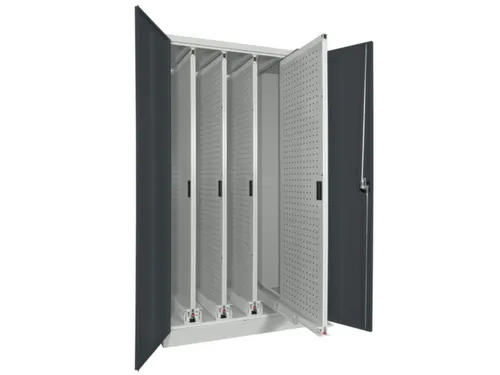 verticale kast cil.slot HxBxD 1950x1000x600mm RAL7035 front RAL7016