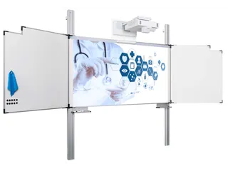 Projectiebord vijfvlaks 126x231cm 16:9 kolom mat Extraflat finger touc - 1