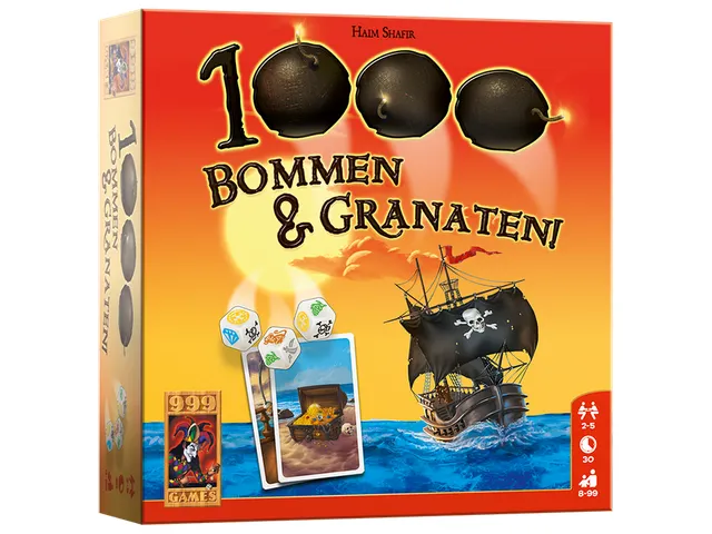 999Games Dobbelspel 1000 Bommen en Granaten 8+