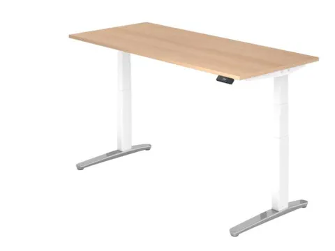 Elektrisch in hgte vst. zit-sta-bureau,HxBxD 650-1290x1800x800mm