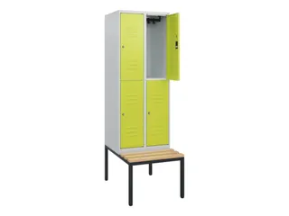 Dubbeldekse dekenkist,HxBxD 1950x600x815mm,2x2vak.,vak B 300mm - 2
