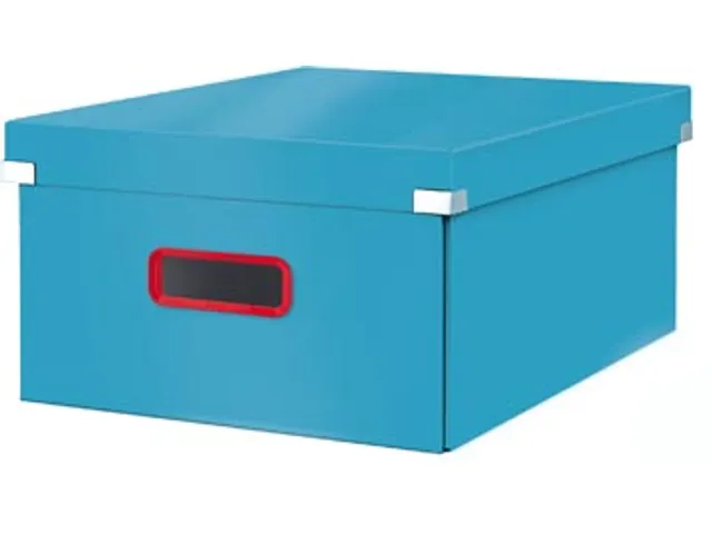 Cosy Click & Store grote opbergdoos blauw 85% gerecycled karton