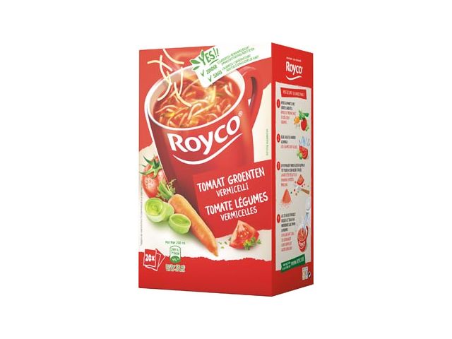 Royco Minute Soup Tomaat Groenten Vermicelli, Pak Van 20 Zakjes | SoepOpHetWerk.nl