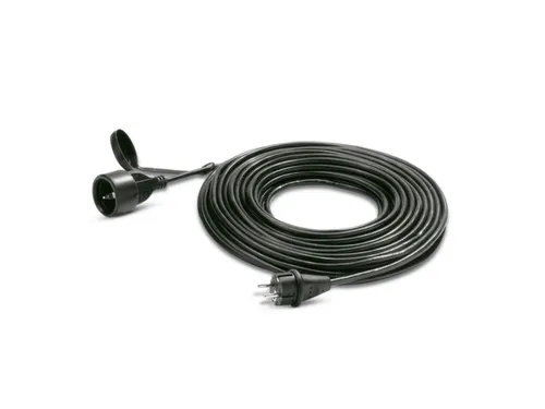 Verlengkabel,v. stof-/waterzuiger,kabel 20m,stekker geaarde stekker