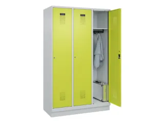 locker,HxBxD 1950x1200x500mm,3vak,vak B 400mm,cil.-slot,sokkel - 1
