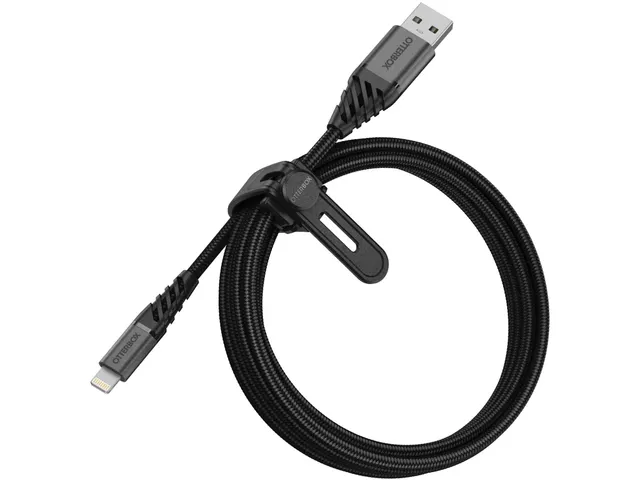 OtterBox Premium Datatransferkabel Lightning naar USB-A 2m zwart