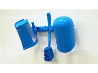 Vikan hygiënisch Hi-Flex ophangsysteem 2 haken blauw 420mm - 4