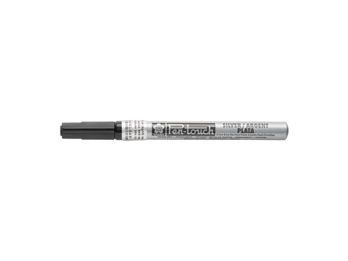 Viltstift Sakura pen-touch EF zilver 1-2mm