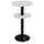 Statafel Gietijzeren Poot H 110cm Blad Ø Boven/Onder 60/50cm Grijs Zw