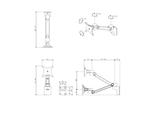 ViewLite Plus Monitorarm 312 1 Scherm