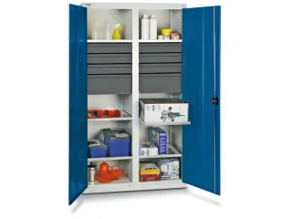 Materiaalkast Hxbxd 1800x1000x500mm 6legborden Uitschuifbaar 8laden - 2