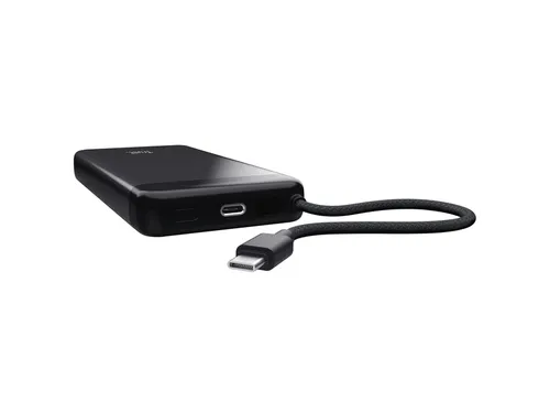 Powerbank Trust Fiera 20.000 met kabel 2 USB-poorten zwart