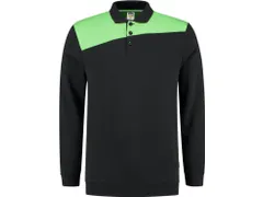 Tricorp 302004 polosweater, zwart/limoengroen, maat 5XL, per stuk