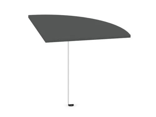 koppelelement voor bureau,90 °,HxBxD 720-840x800x800mm,MS-donkergrijs