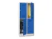 dubbeldekse locker,HxBxD 1850x800x500mm,2x2vak.,RAL7035,front RAL5010