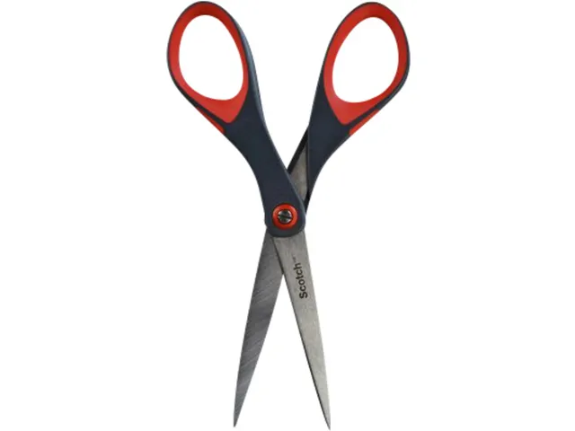 Schaar Scotch 18cm precision rood blister