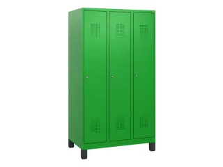 schoollocker,HxBxD 1630x900x500mm,3vak,vak B 300mm,cil.-slot,voeten - 2