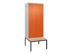 locker voor scheiding van kleding,HxBxD 2120x800x815mm,2vak