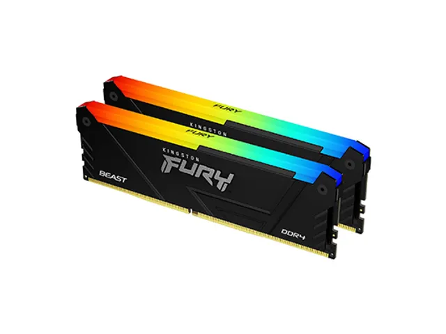 64GB 3200MT/s DDR4 CL16 DIMM (Sets van 2) FURY Beast RGB
