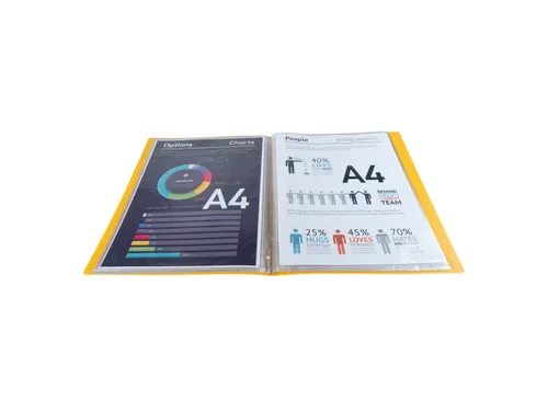 Showalbum Harde Grecycleerde PP Forever 20 Tas A4 Assorti
