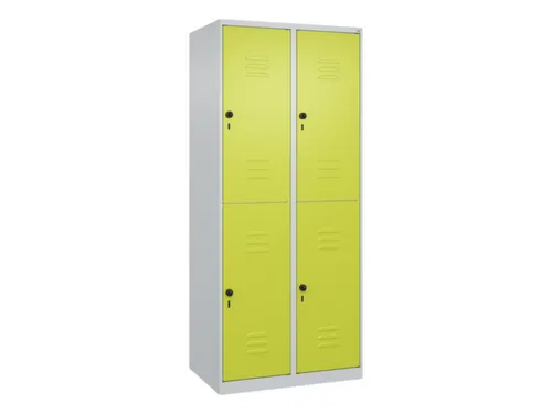 dubbeldekse locker,HxBxD 1850x800x500mm,2x2vak.,vak B 400mm