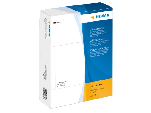 Herma 4332 Adresetiketten voor Schrijfmachines los 148x105mm 500 stuks
