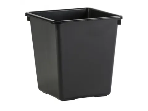 Vierkant Tapse Papierbak 27 Liter Zwart