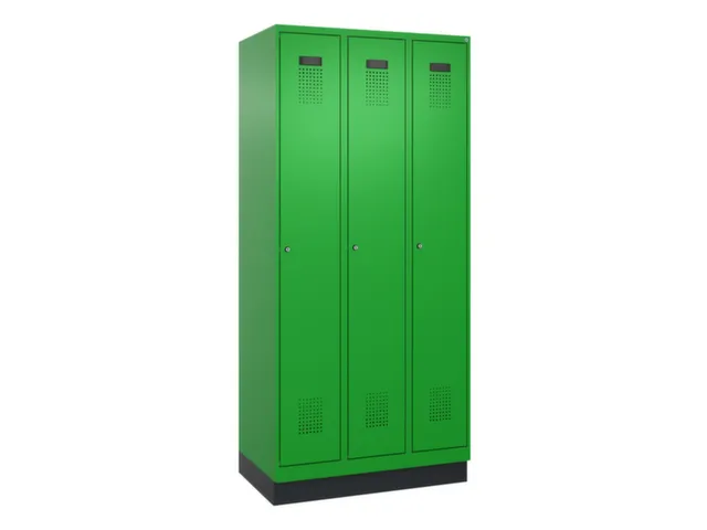 locker voor scheiding van kleding,HxBxD 1950x900x500mm,3vak