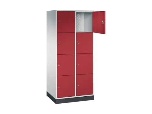 grootvolume-lockersysteem,RAL 7035/RAL 3003,HxBxD 1950x820x600mm