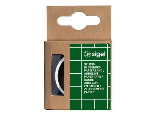 Masking-tape Sigel zwart rol 10mm 16meter