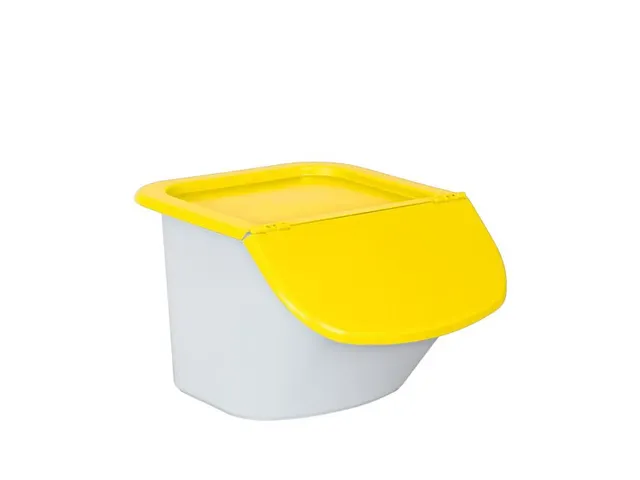 ingrediëntendispenser,HxBxD 280x400x440mm,15l,PP,bak/deksel wit/geel
