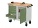 Établi Mobile Charge Maxi. 400Kg Tôle D'acier Ral7035 Façade Ral601
