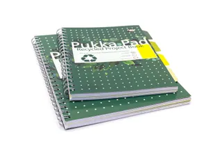 Projectboek Pukka Pad Recycled B5 lijn 4-tabs 200 pagina's 80gr groen - 7