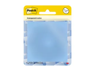 Memoblok Post-it 3M 73x73mm Transparant blauw - 1