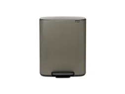 Afvalbak Bo Pedaalemmer 2x30 Liter Grijs