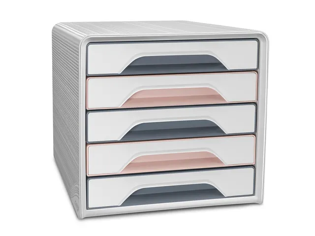 #Ladekast CEP Smoove mineral 5 lades roze