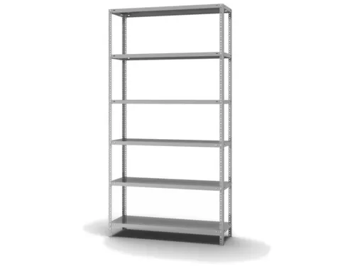 magazijnstelling,grondveld,HxBxD 2500x1300x400mm,vaklast 125kg