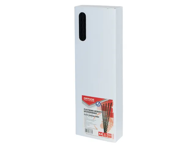 Bindruggen plastic A4 100 stuks 6mm (25 vellen) zwart
