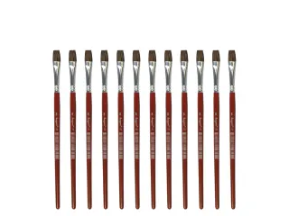Penseel Kangaro Serie 121 plat Nr. 8 geitenhaar doos 12 stuks - 1