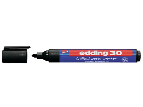 Viltstift edding 30 brilliant rond 1.5-3mm zwart
