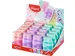Puntenslijper Maped Connect 2-gaats met gum display à 20 stuks pastel