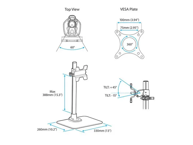 Support 1 écran Imac Apple Cinema et display Thunderbolt