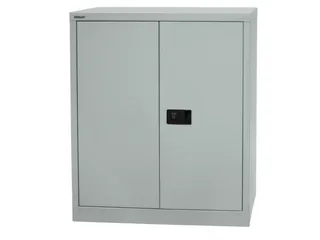 kantoorkast openslaande deuren HxBxD 1000x914x400mm Stalen zilverkleur - 4