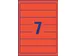 Etiquette dorsale Avery Small 38x192mm adhésive rouge L4762-20