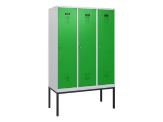 schoollocker,HxBxD 1950x1200x500mm,3vak,vak B 400mm,cil.-slot - 2